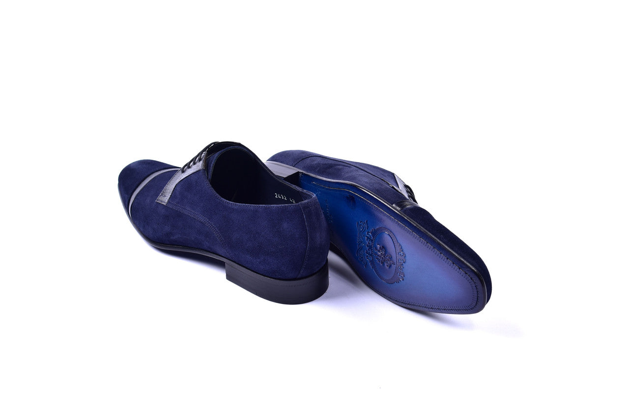 Corrente 2432 Suede Lace up - Navy