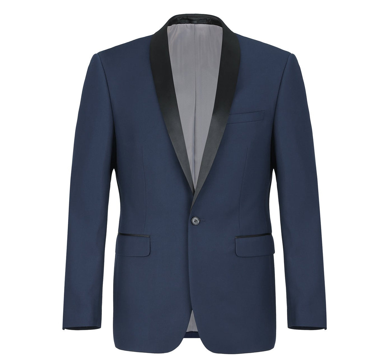 Renoir 201-19 Men's Slim Fit 2-Piece Shawl Lapel Slim Fit Tuxedo Suit