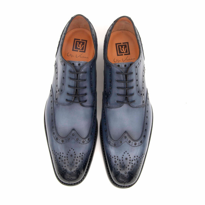 H and H Brogue Lace Up Shoes - Grey