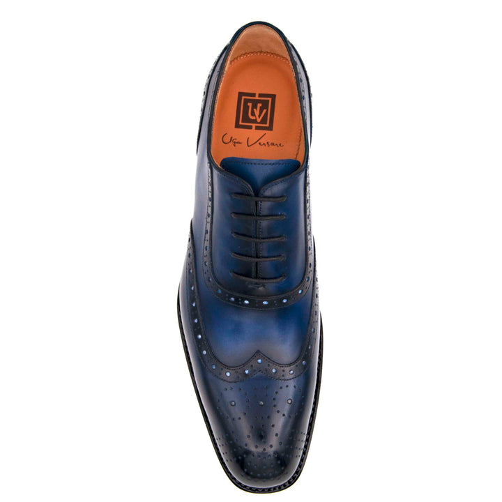 H and H Oxford Lace Up Shoes - Navy