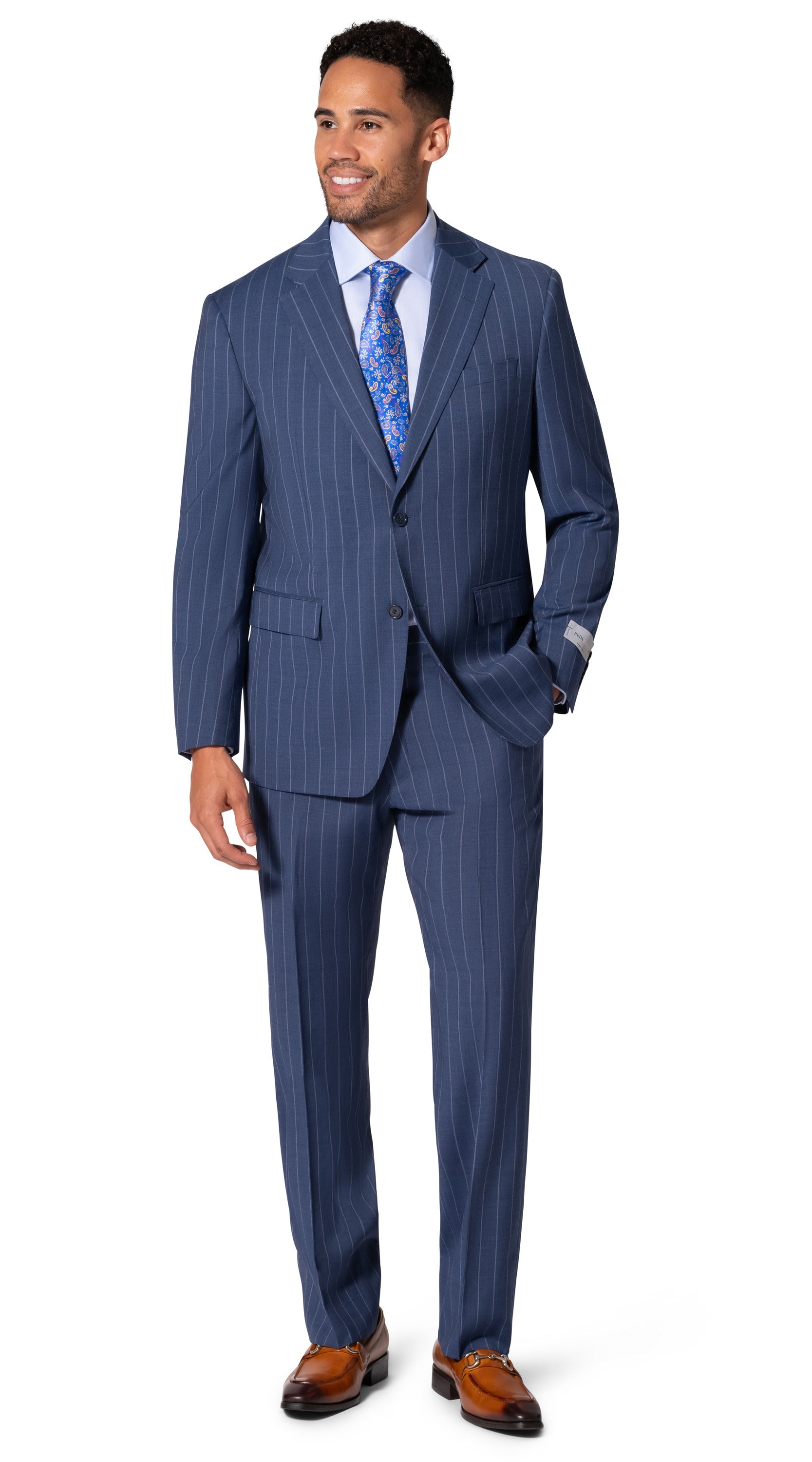 Bergamo Elegant Reda Flexo |  705.200 Modern Fit Suit - Blue