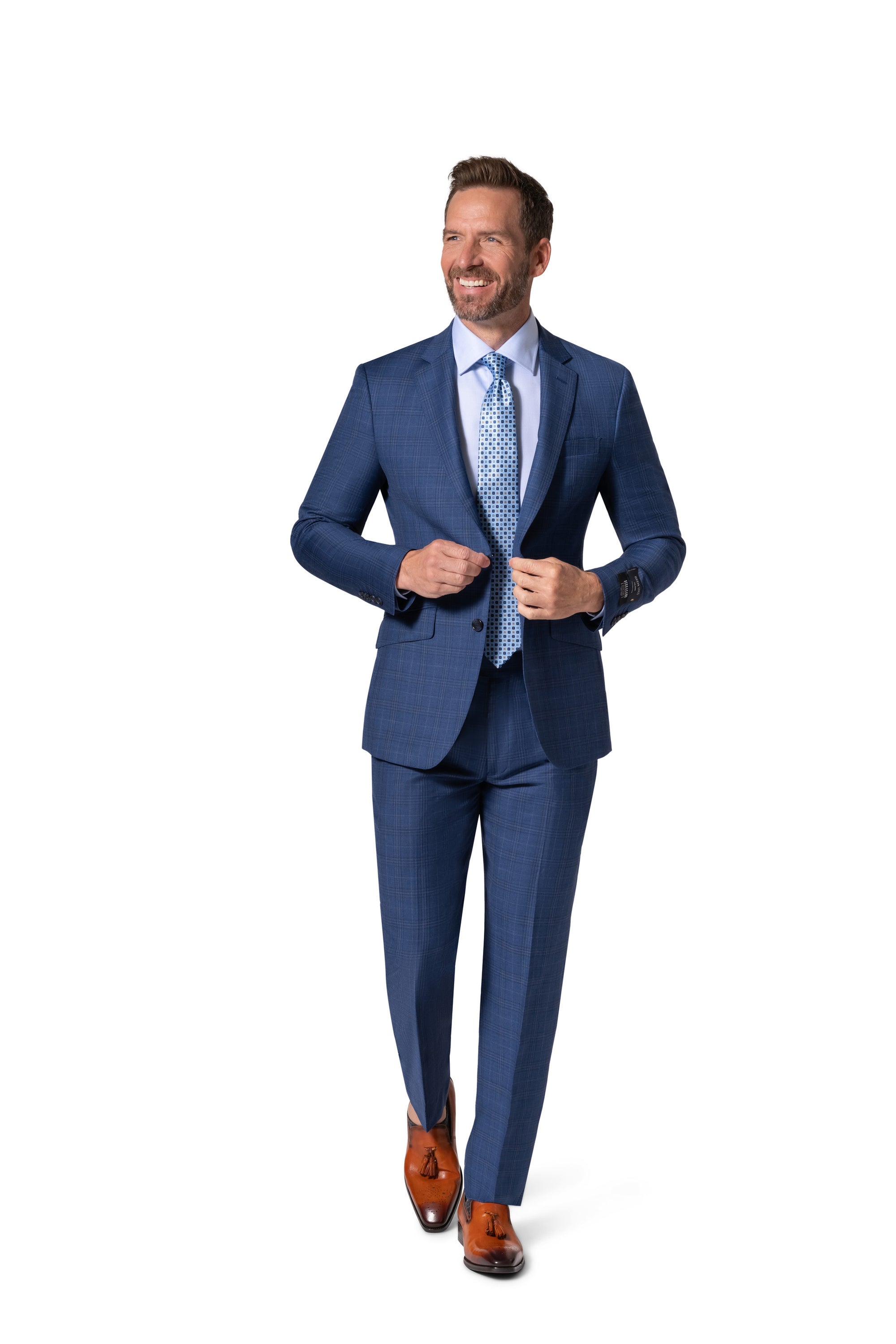 Bergamo Elegant - Reda |  188.456 Slim 2-Piece Suit - Blue