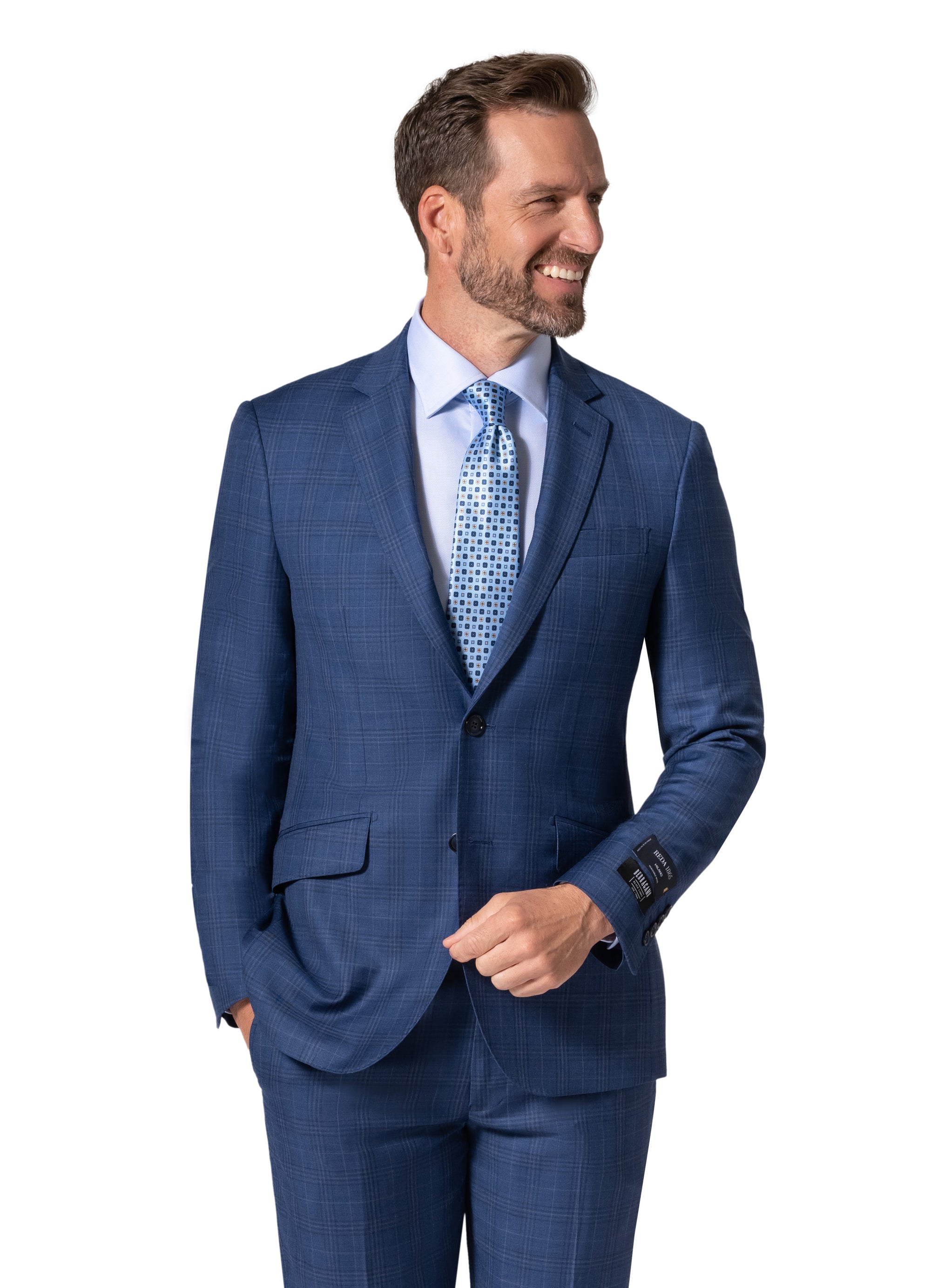 Bergamo Elegant - Reda |  188.456 Slim 2-Piece Suit - Blue