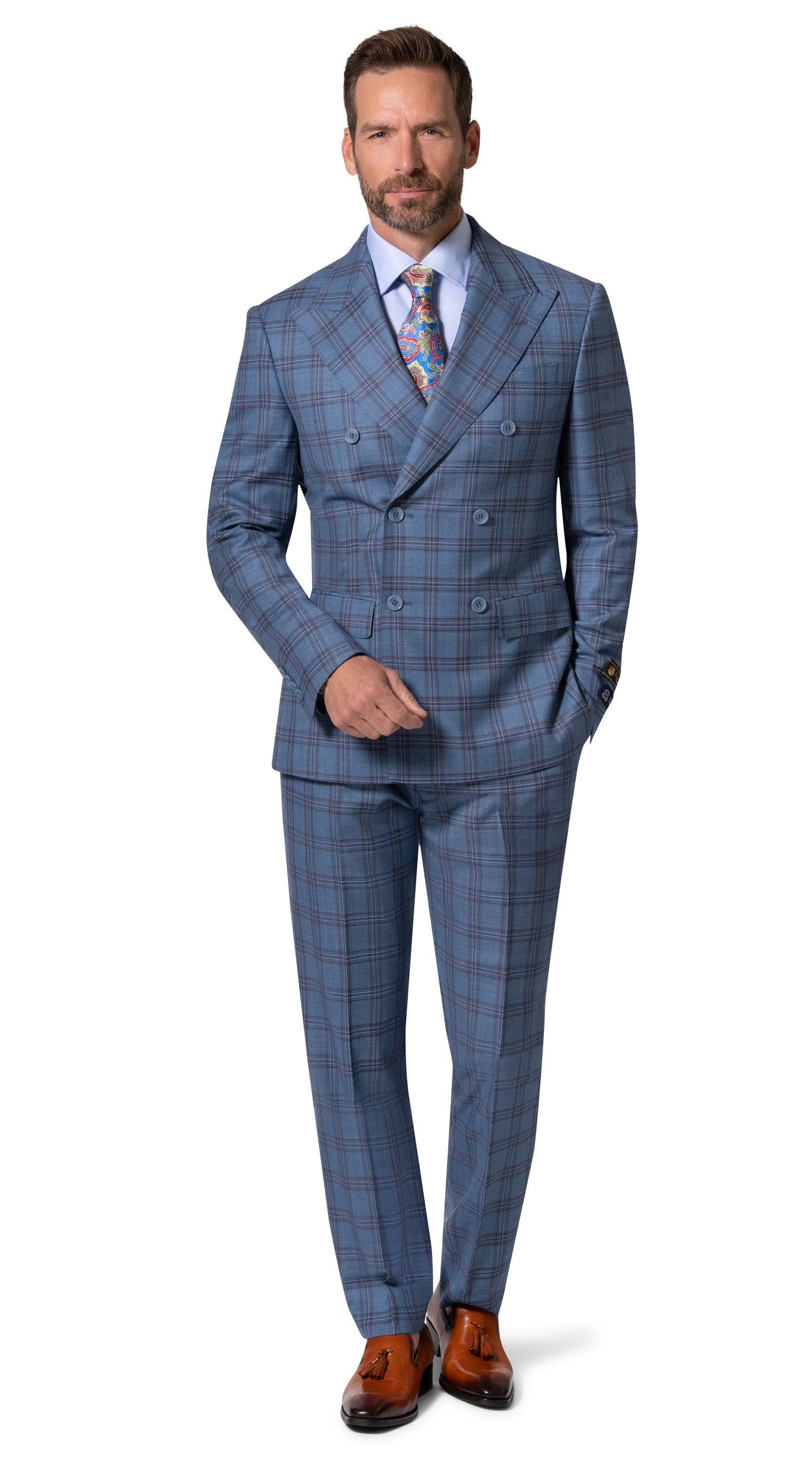 Berragamo Elegant - Faille Wool 10005.4098 D/B Big & Tall Suit