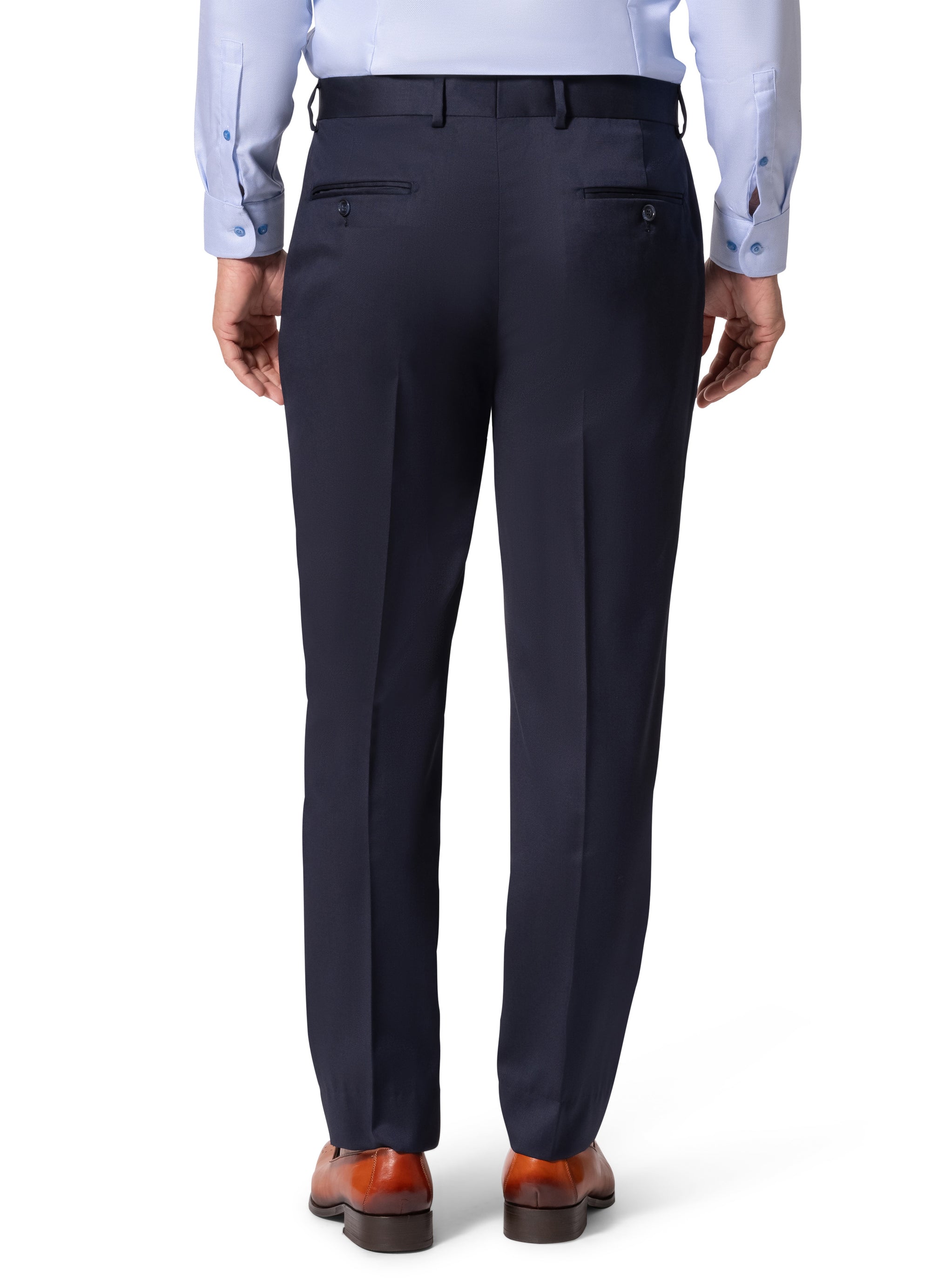 Bergamo Elegant - Reda | Modern Fit 2-Piece Solid Suit - Navy