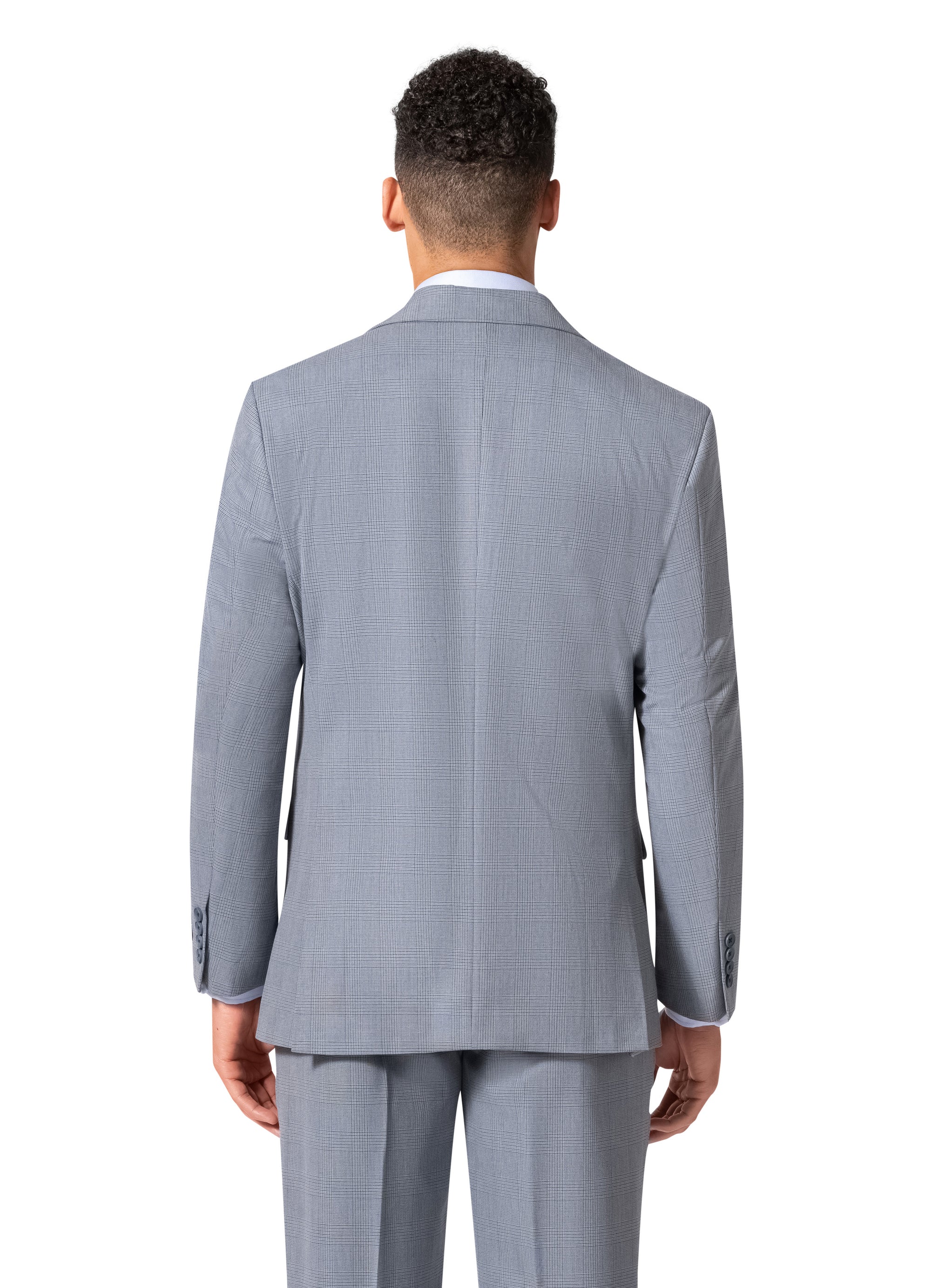 Berragamo BP04KE-07 3PC Notch Slim Suit - Blue