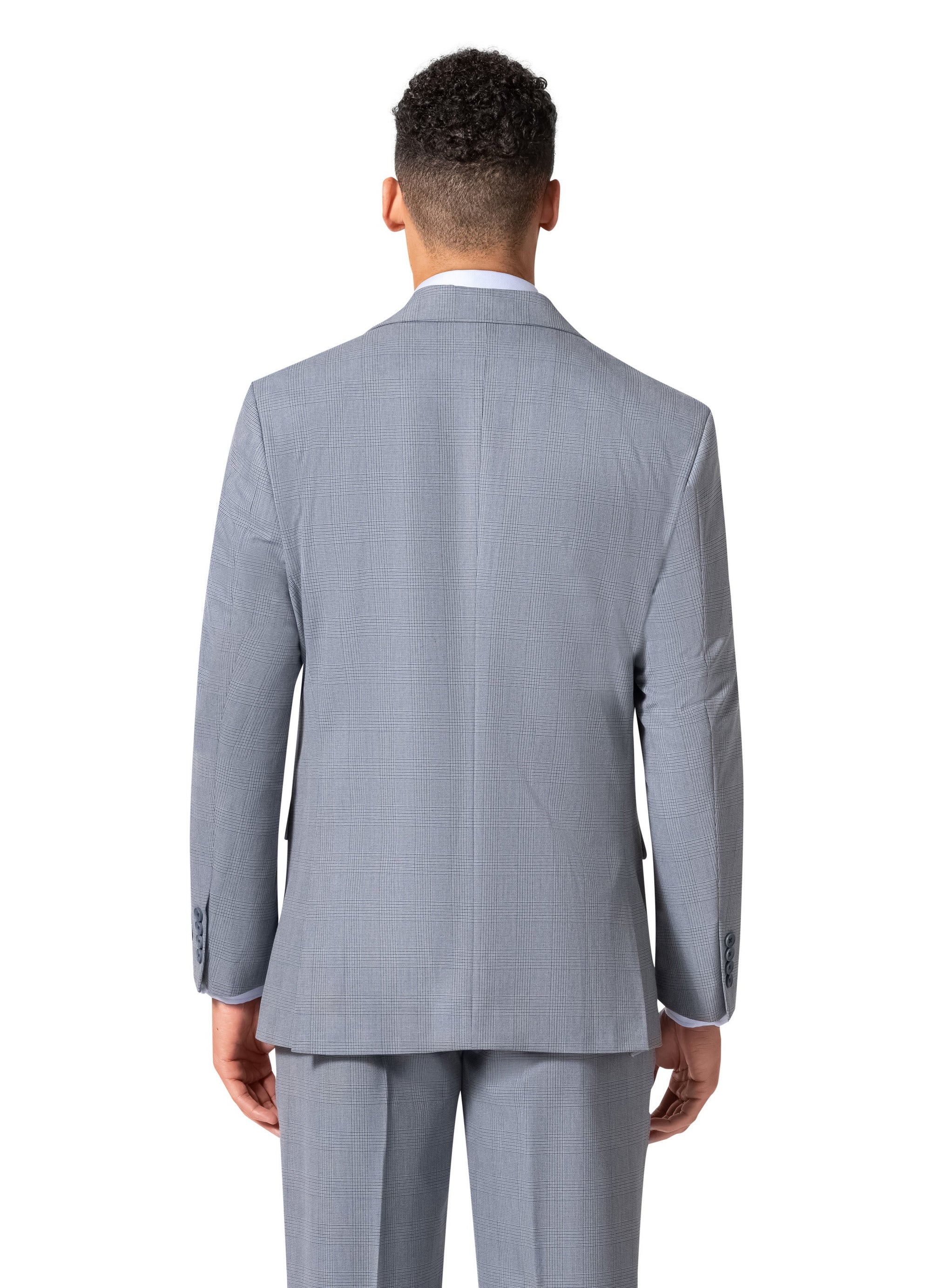 Berragamo BP04KE-07 3PC Notch Modern Suit - Blue