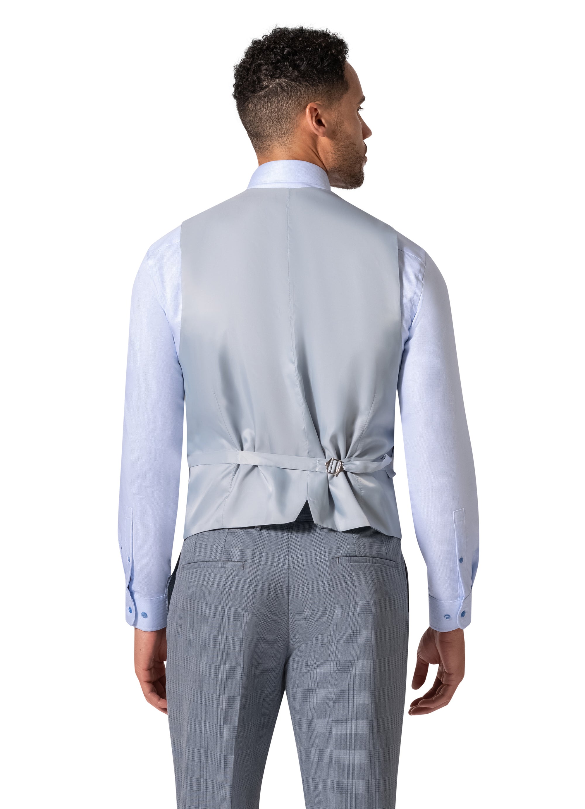 Bergamo Orange BP04KE-07 3PC Notch Slim Suit - Blue