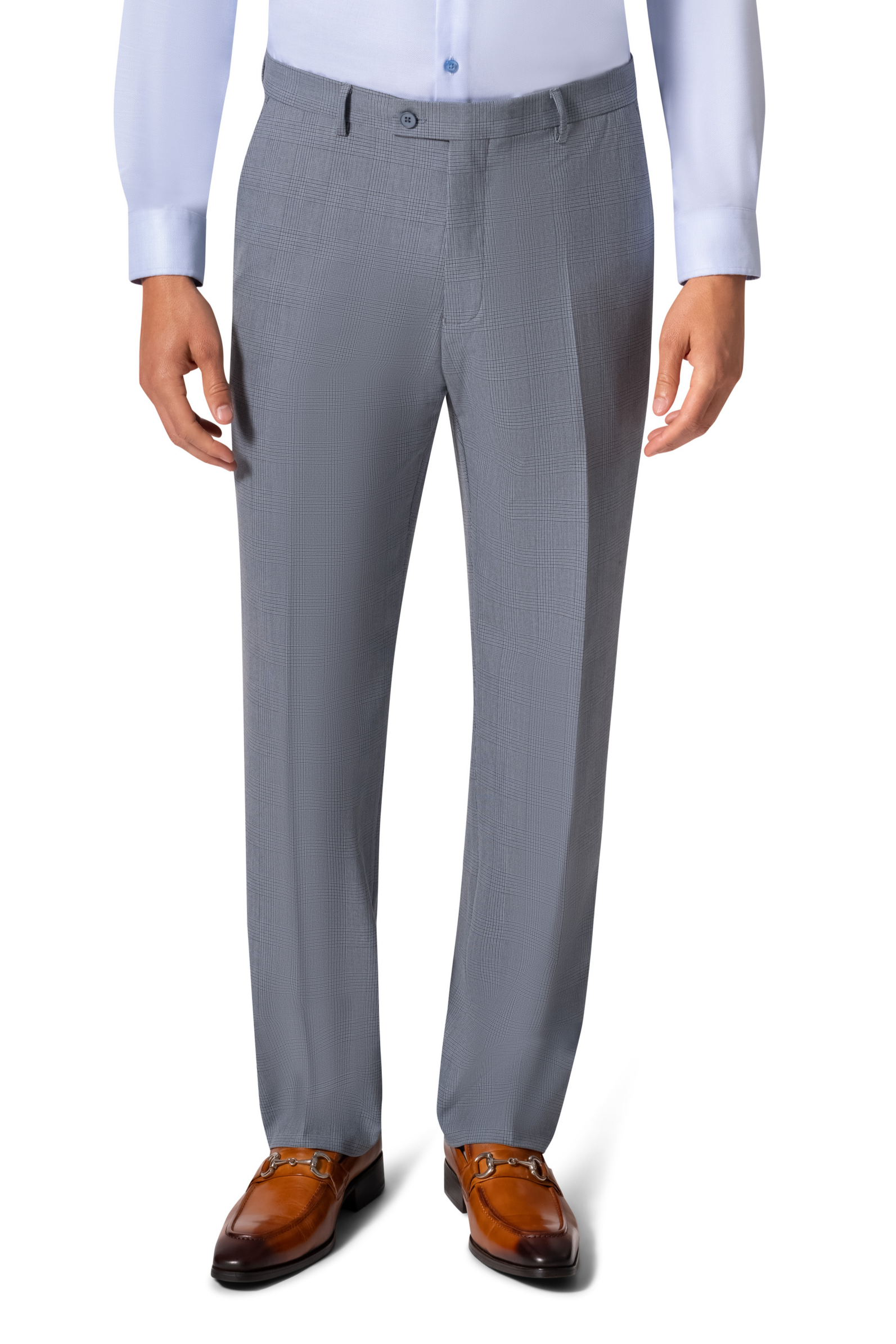 Bergamo Orange BP04KE-07 3PC Notch Slim Suit - Blue