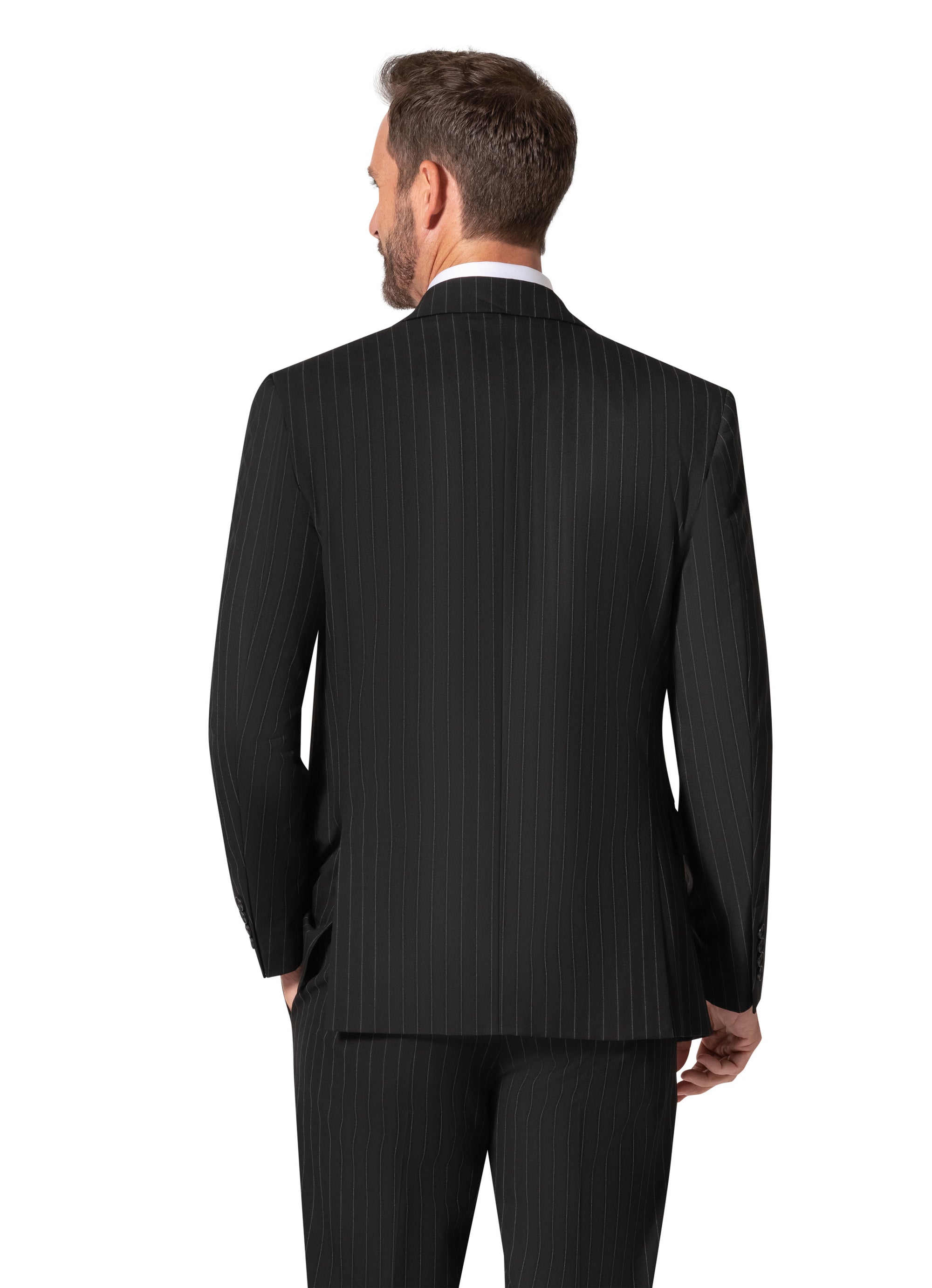Berragamo BP04K-E32 3PC Slim Suit - Black