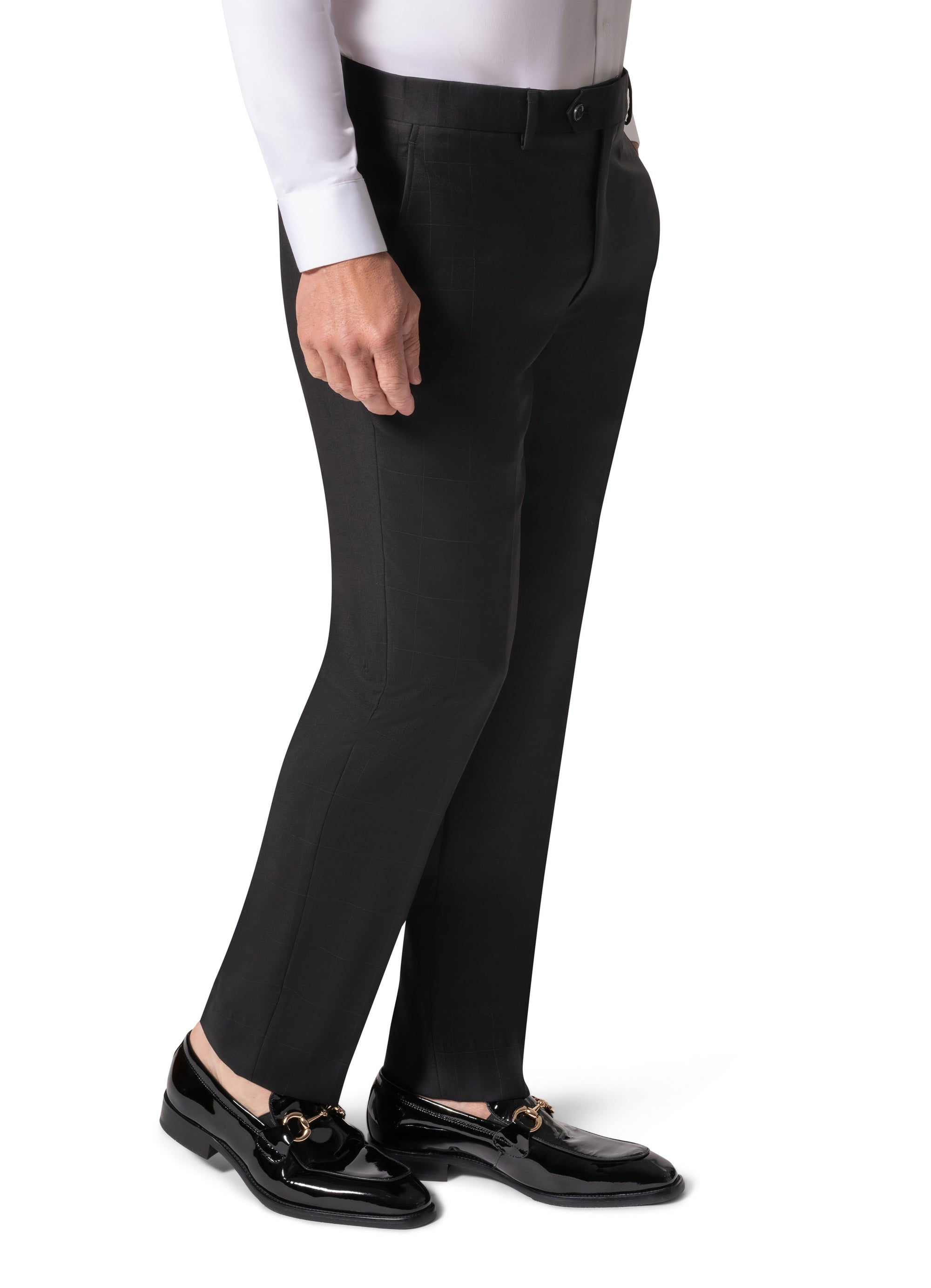 Berragamo Elegant - Faille Wool Solid Suit 10015.200 Modern Fit - Black