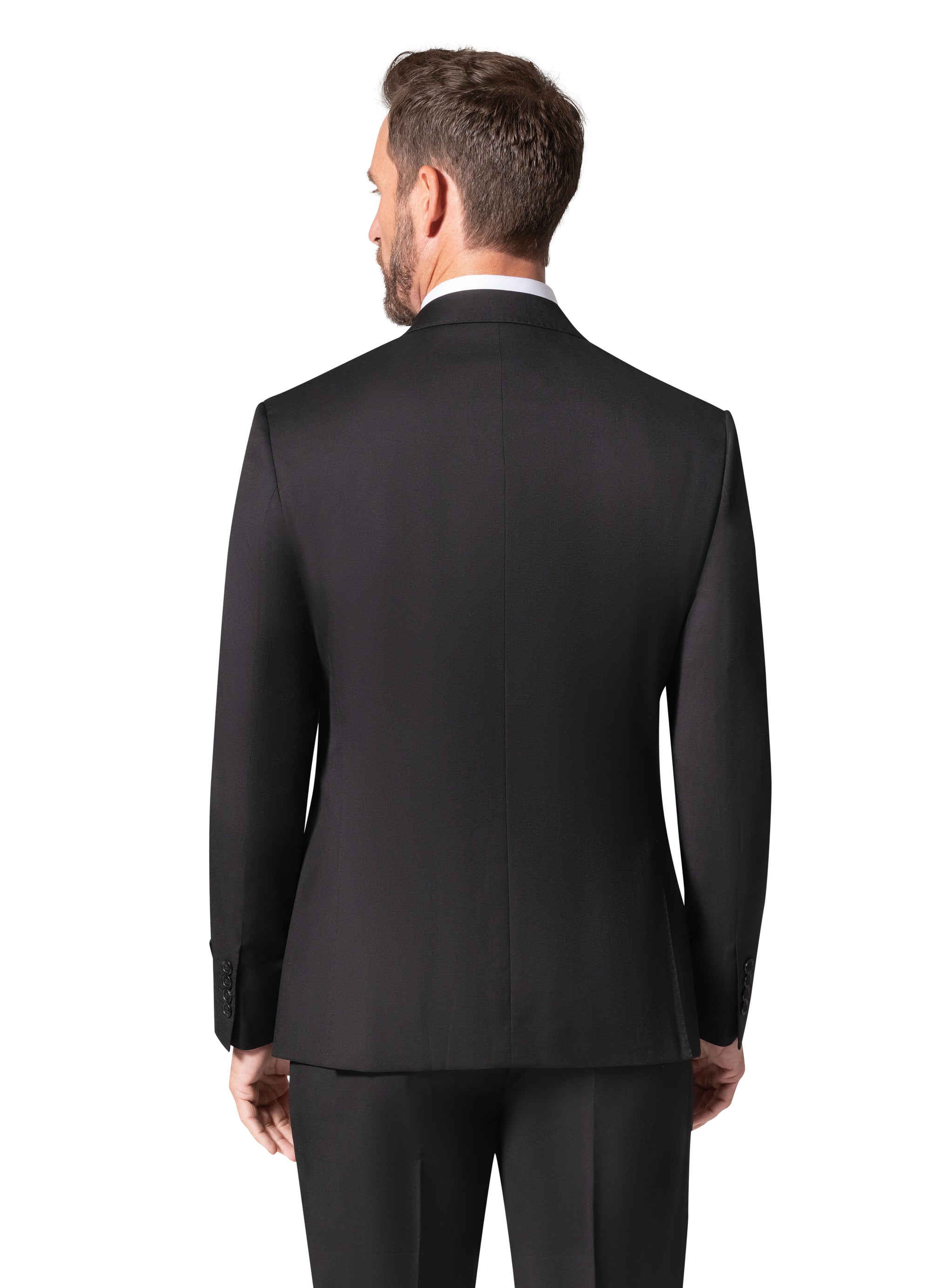 Bergamo Elegant - Reda | Modern Fit 2-Piece Solid Suit - Black