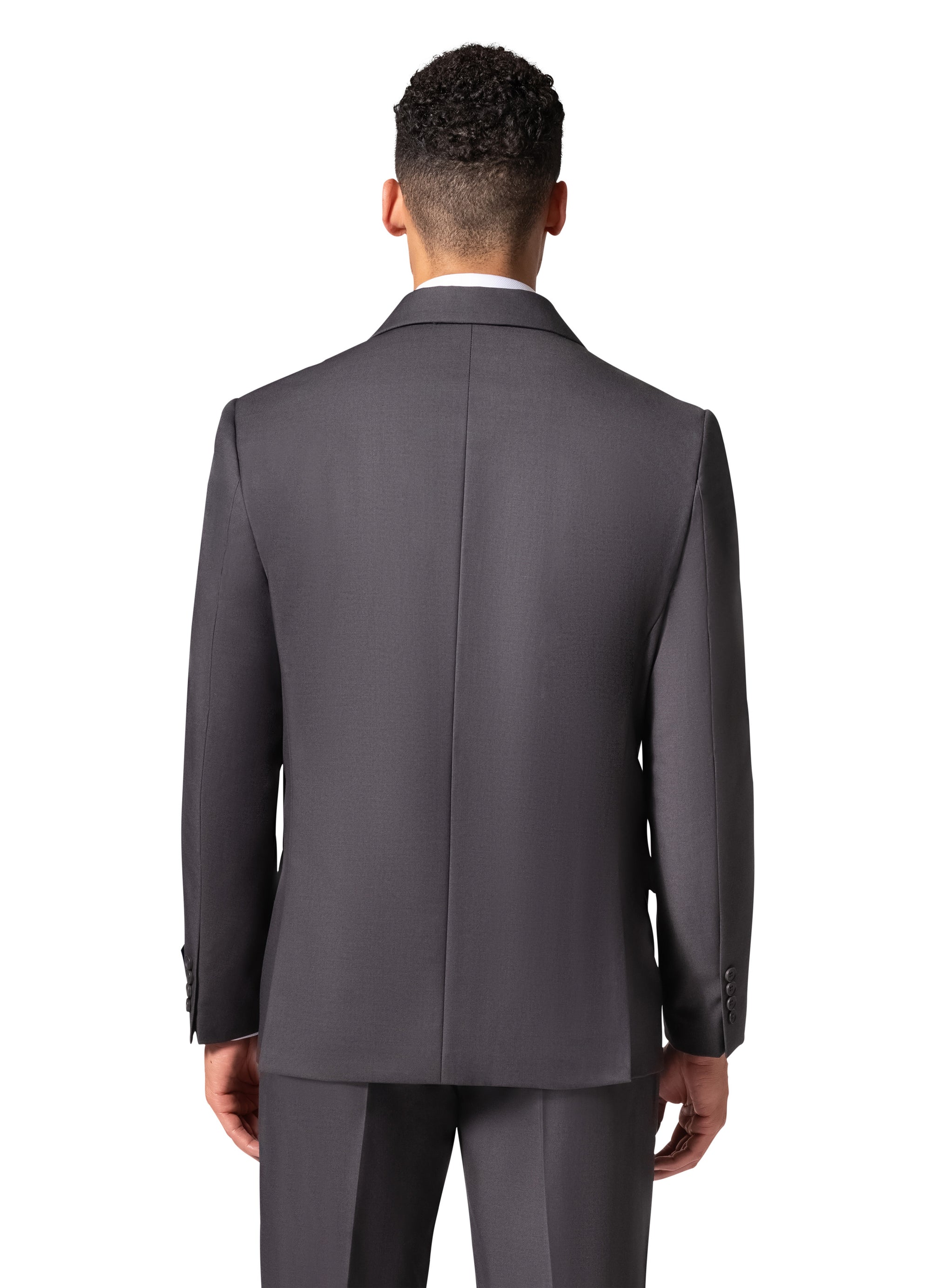 Bergamo Orange A6732 D/B Slim Fit Suit - Charcoal