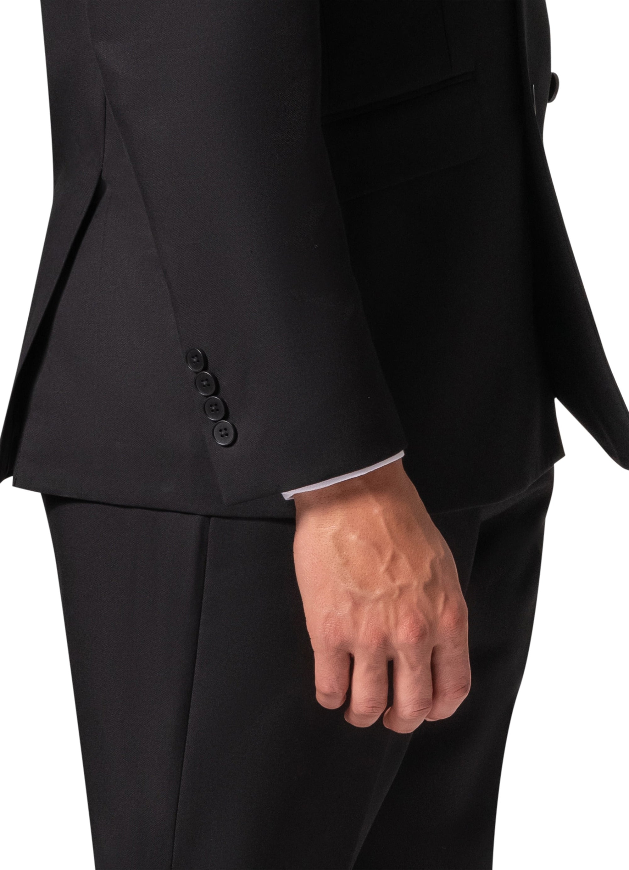 Berragamo A6732 D/B Modern Fit Suit - Black