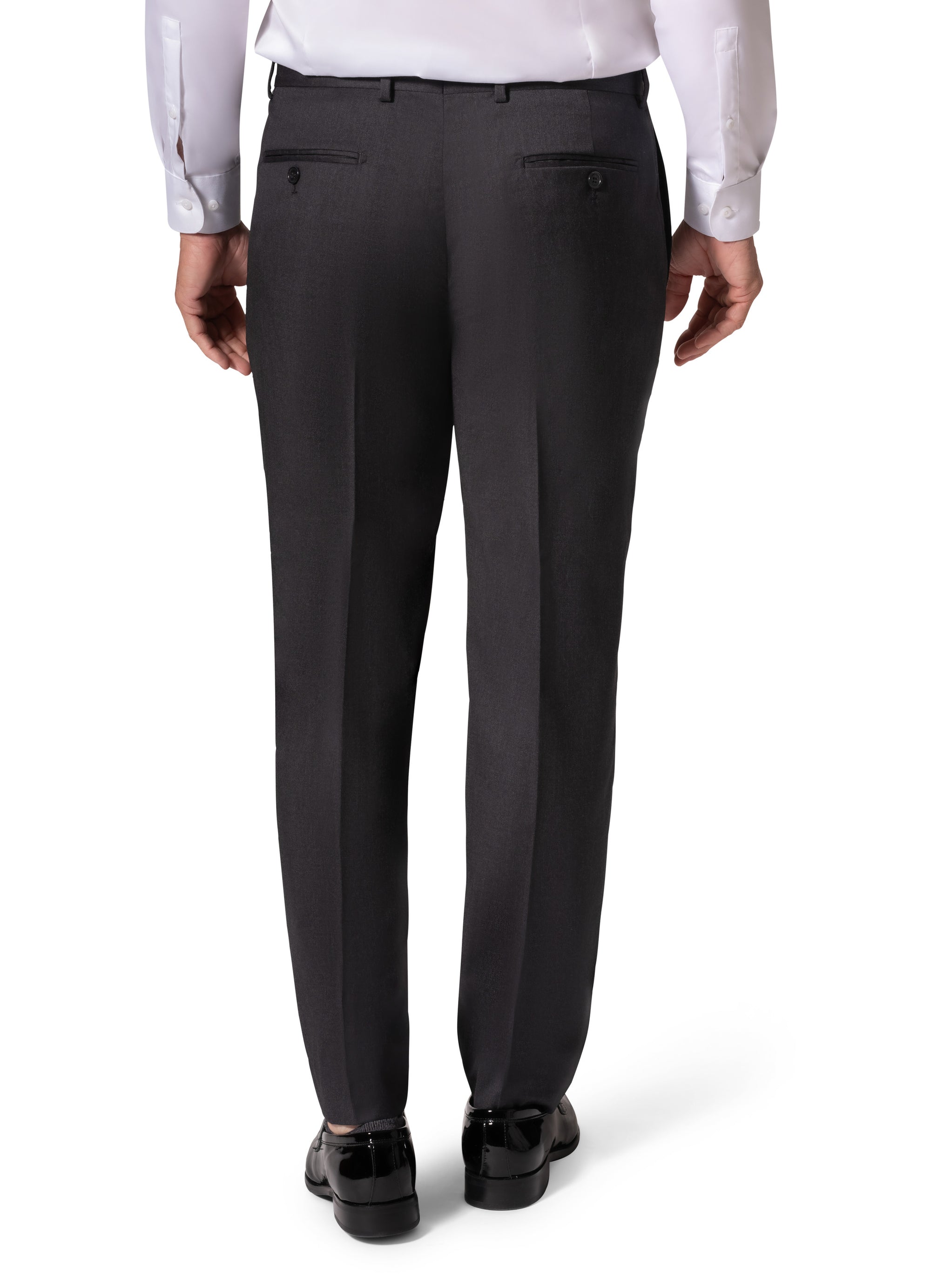 Bergamo Elegant - Reda | Modern Fit 2-Piece Solid Suit - Charcoal