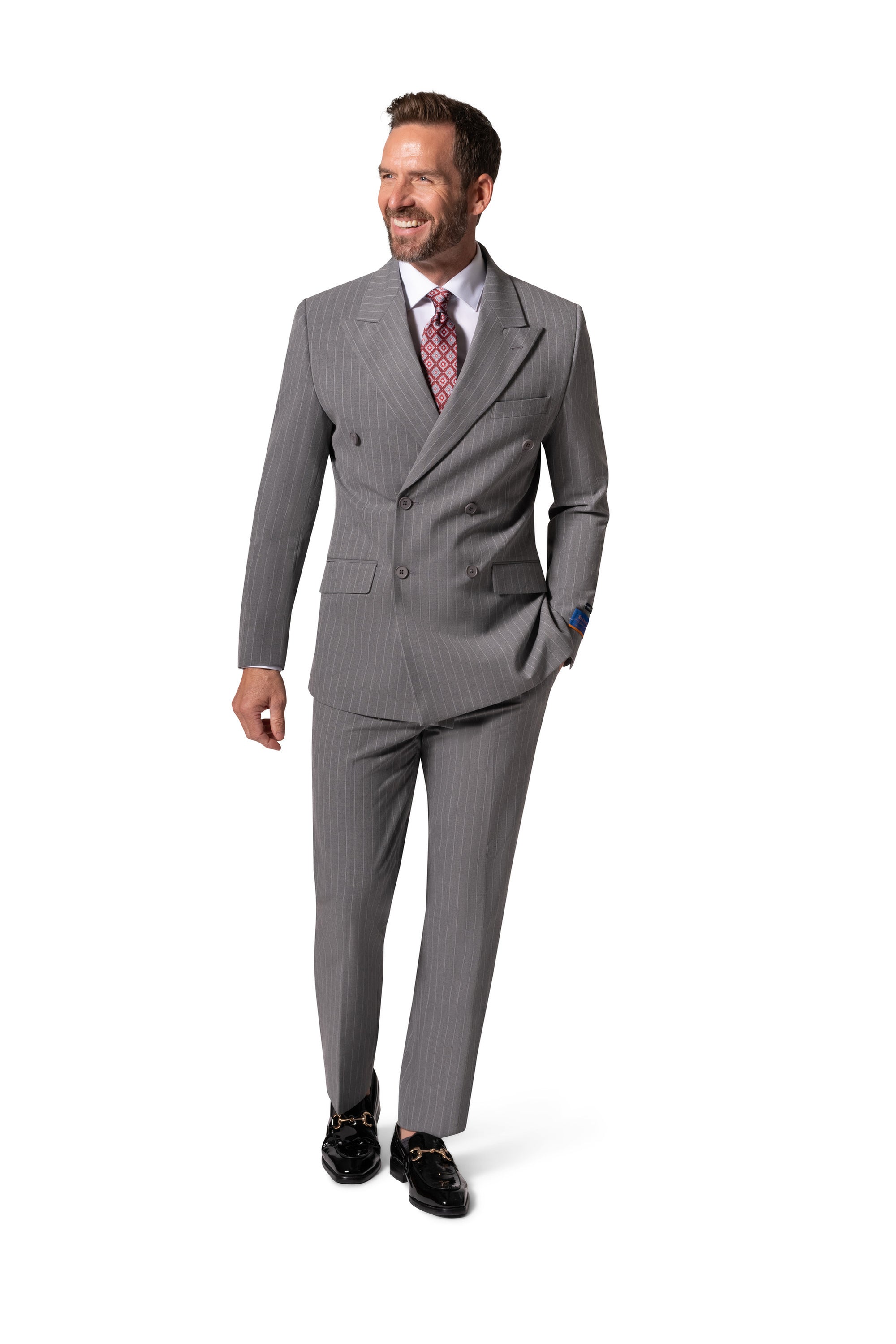 Berragamo BP04K-E32 D/B Slim Suit - Grey