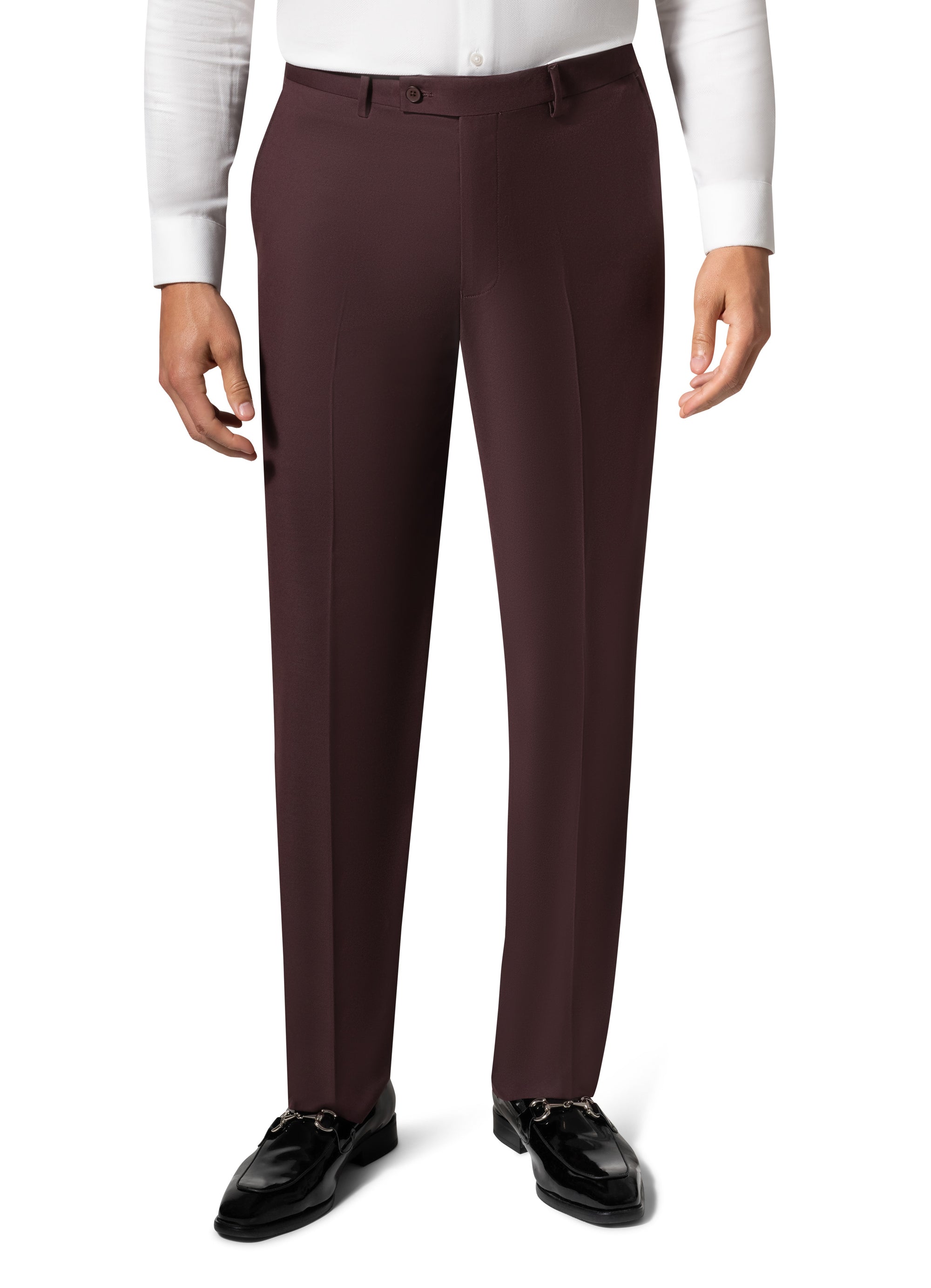 Berragamo MARCO UNI 3PC modern Peak Suit - Burgundy