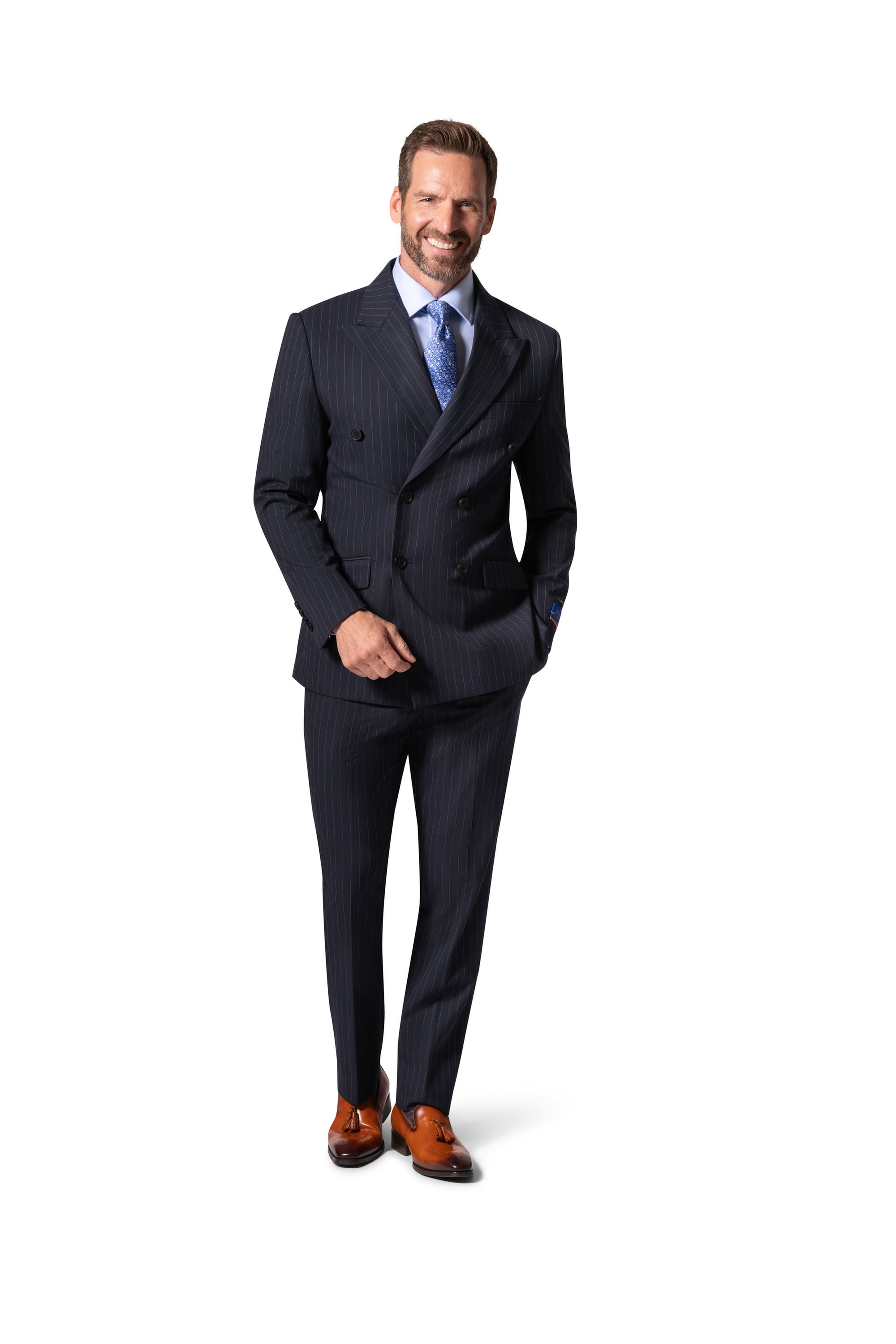 Berragamo BP04K-E32 D/B Slim Suit - Navy