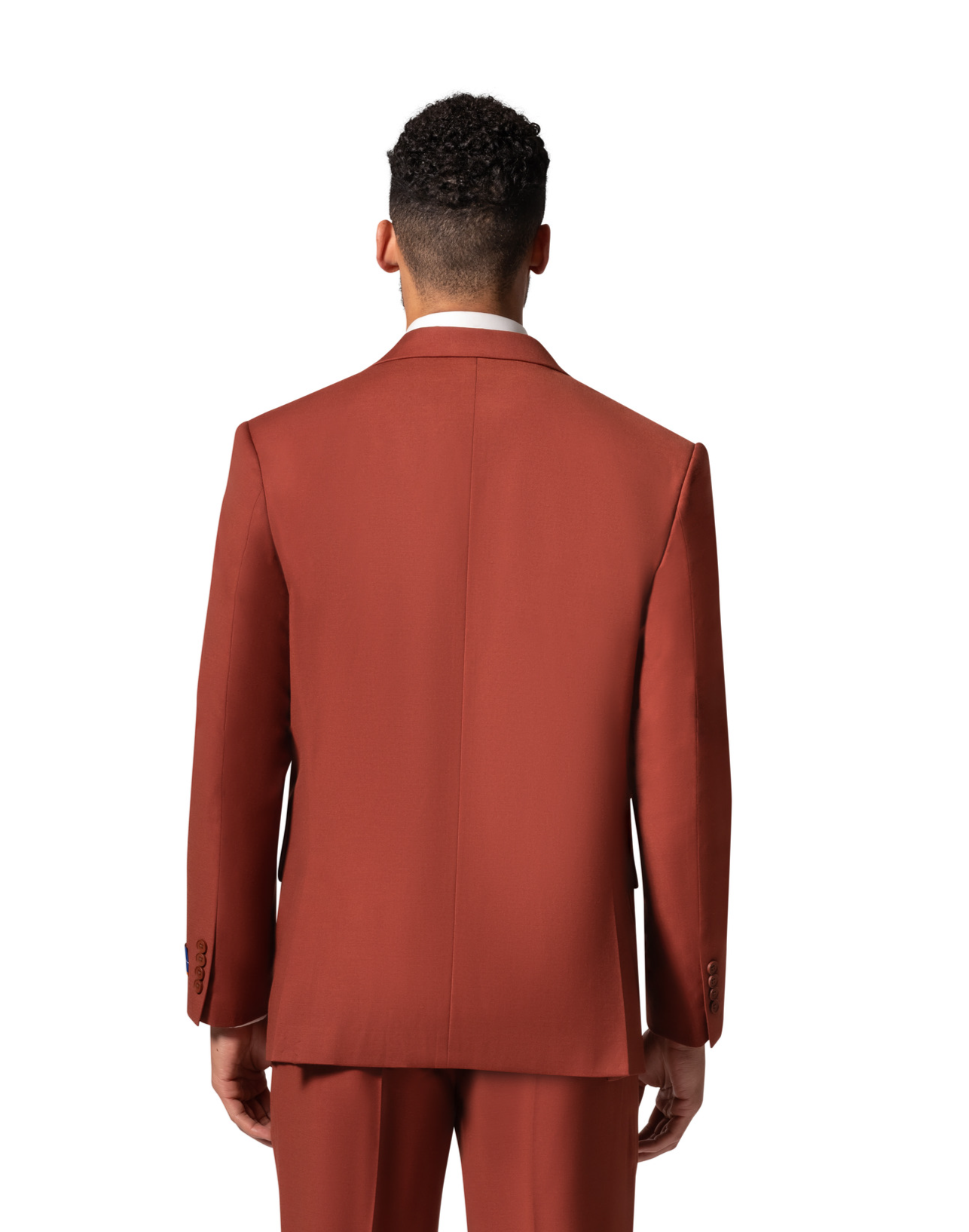 Berragamo MARCO UNI 3PC Modern Peak Suit - Rust