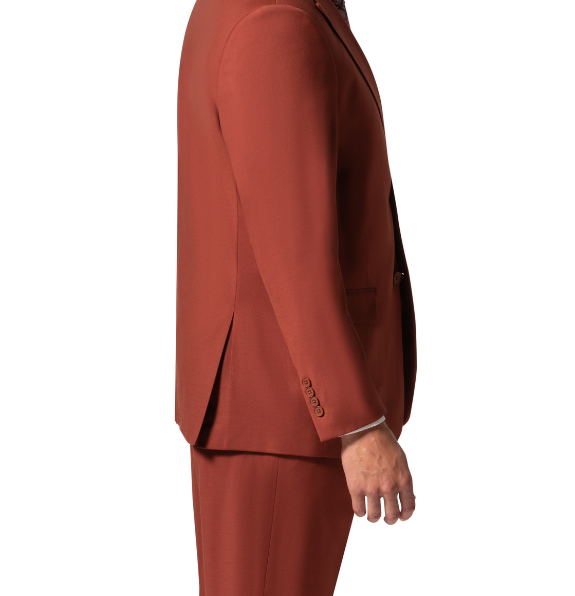 Berragamo MARCO UNI 3PC Modern Peak Suit - Rust