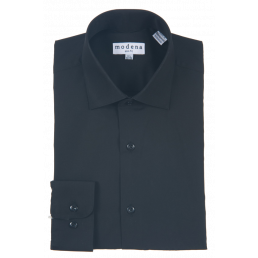 Modena Slim Fit Regular Cuff Shirt - M300SP0R - Black